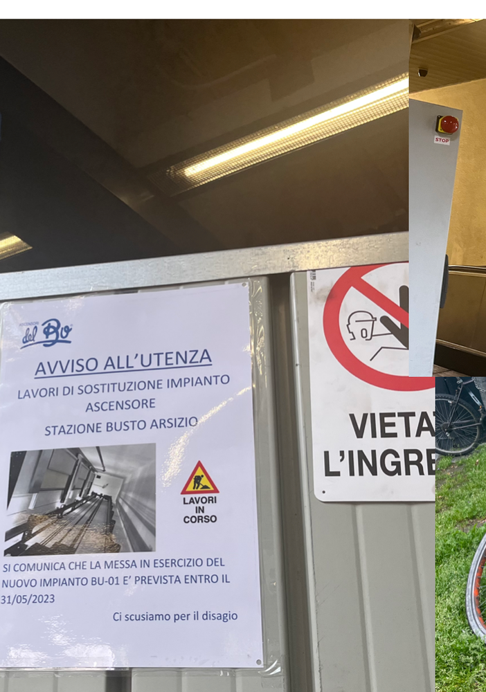 Immagini dalla stazione Nord di Busto ieri 29 aprile