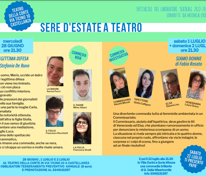 Sere d’estate al Teatro della Corte di Castellanza