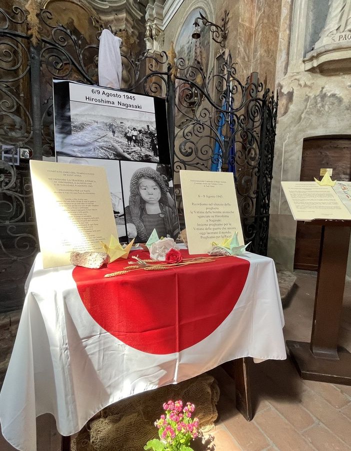 Il tempio civico ricorda la tragedia atomica e prega per la pace