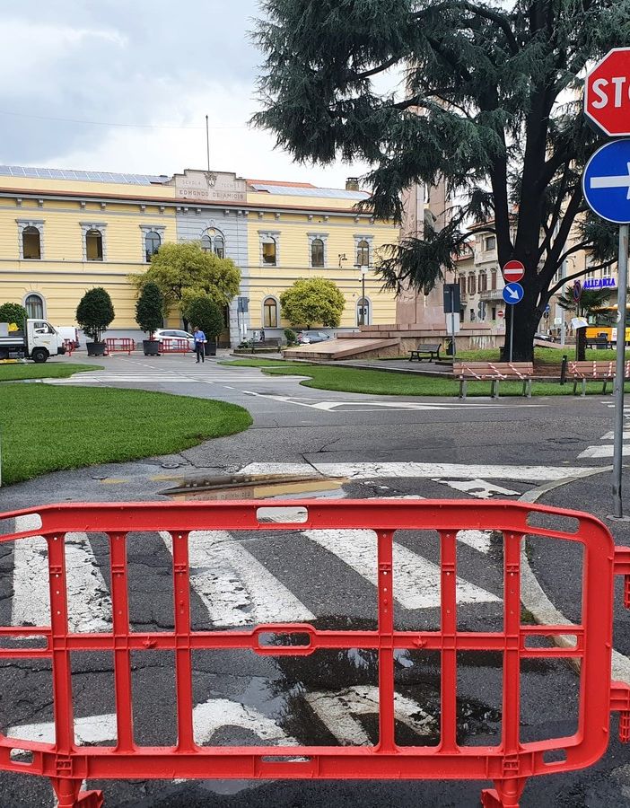 Piazza Trento e Trieste, il traffico regge
