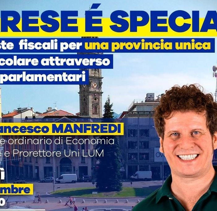 «Varese è speciale». Incontro con Matteo Bianchi