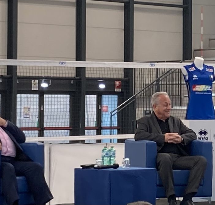 Il presidente Giuseppe Manfredi e Julio Velasco