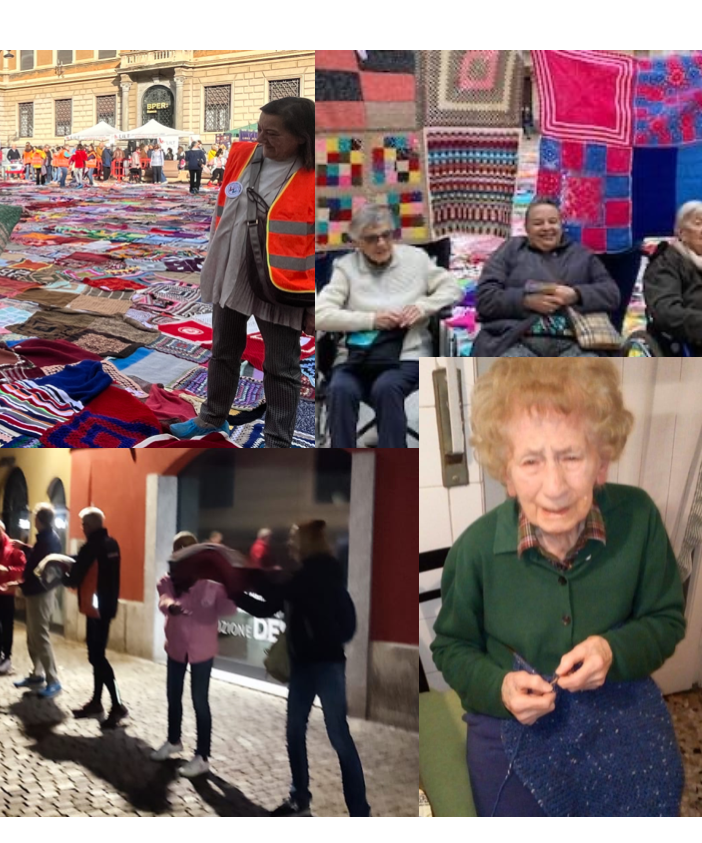 La gioia delle volontarie, mamma Franca attiva fino all'ultimo con i quadrotti, gli ospiti della Provvidenza e l'incontro del sindaco con Silvia