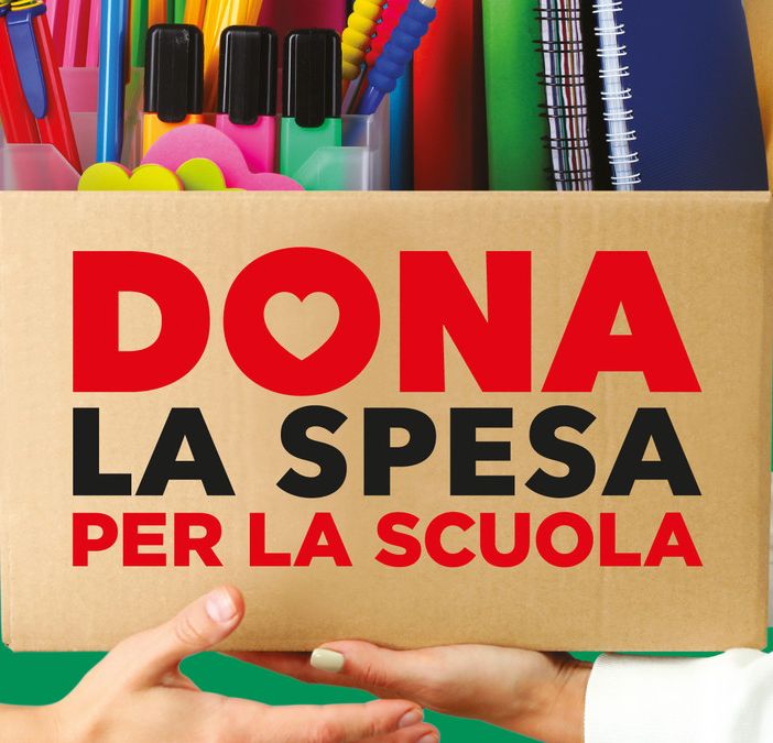 “Dona la spesa per la scuola”: il 9 settembre la giornata di raccolta materiali per le famiglie in difficoltà