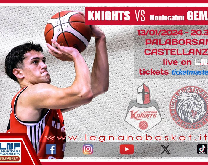 Basket, serie B: Legnano gioca d'anticipo con Montecatini