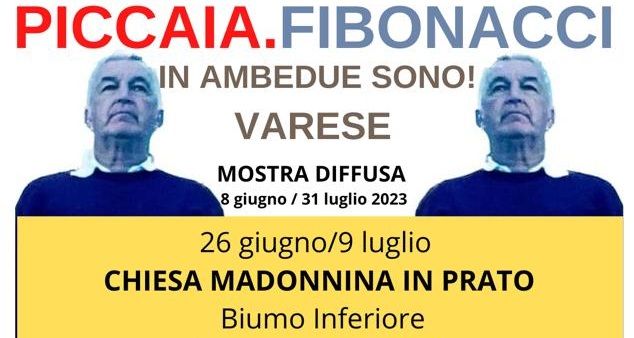 Alla Madonnina in Prato di Biumo la quarta inaugurazione della mostra diffusa Piccaia/Fibonacci