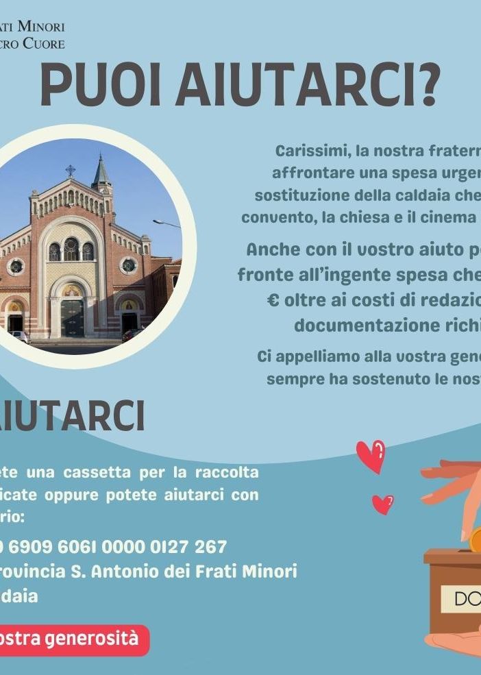 Chiesa, convento e cinema al freddo: i Frati lanciano un appello