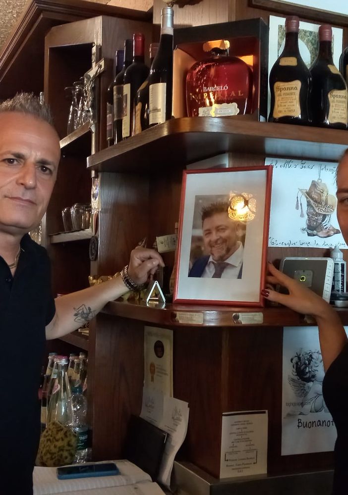 Giovanni Garozzo ed Elena Scaglione, proprietari de La Vecchia Cantina