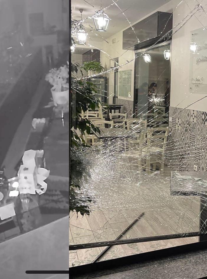 Due immagini condivise dal bar sulla sua pagina Facebook