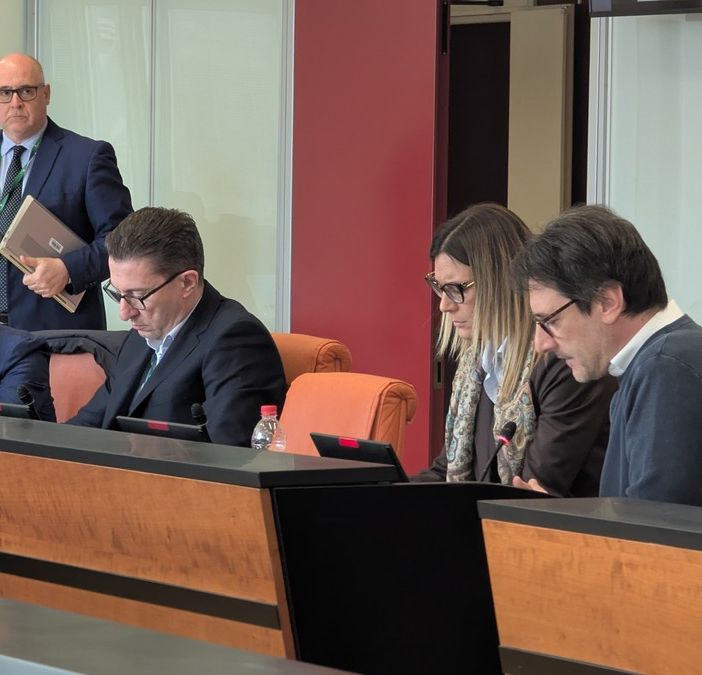 Giuseppe Licata (Forza Italia) durante l'audizione in Commissione della società Pedemontana