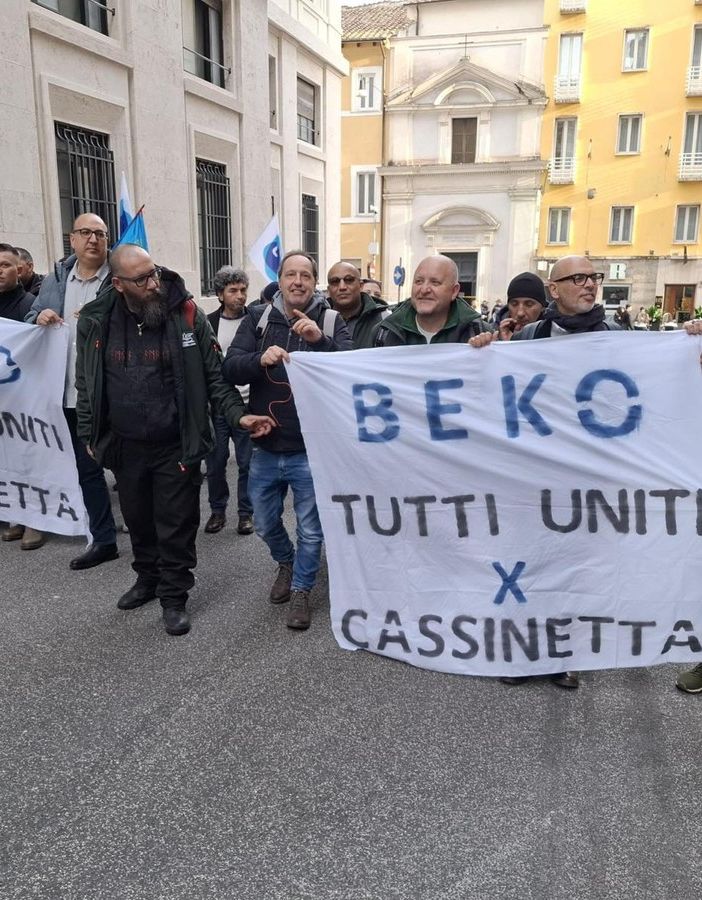 Foto di una manifestazione dei sindacati a Roma lo scorso gennaio