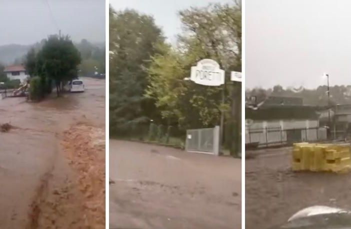 Tre immagini di quanto accaduto ieri a Olona