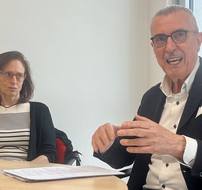 Il presidente Renato Borroni e  il consigliere Cristina Cagelli