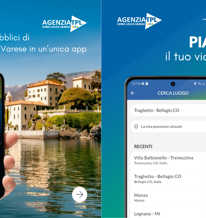 TPLaghi: la nuova app per la mobilità integrata nel bacino di Como, Lecco e Varese