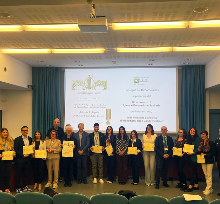 “Benemeriti della Salute Pubblica”, ATS Insubria celebra la Medaglia d’Argento