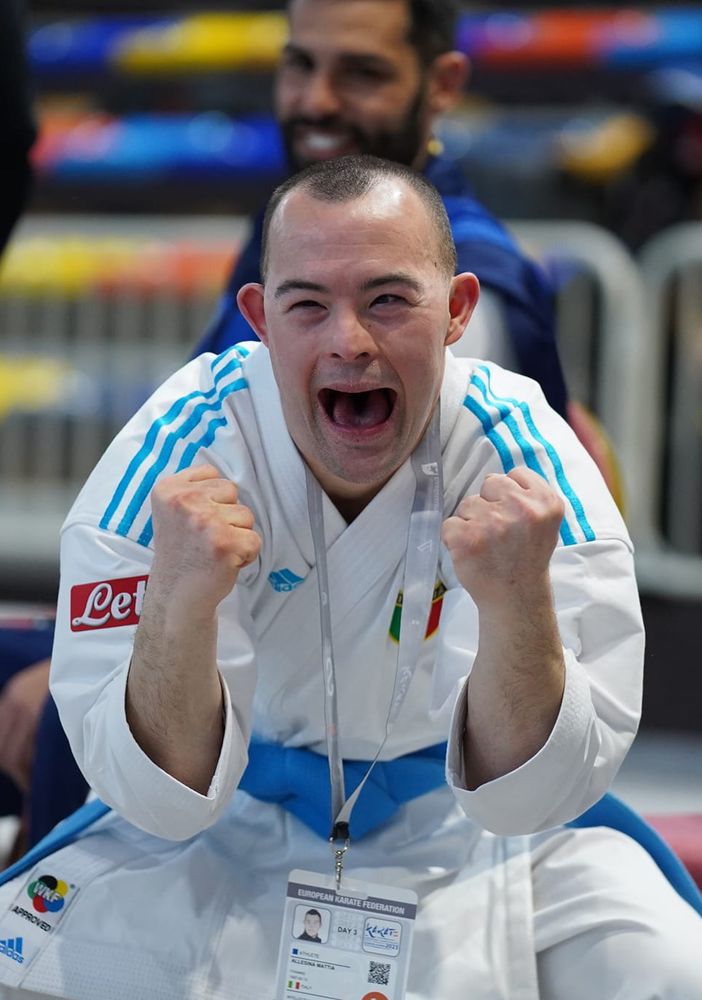 Mattia Allesina, per la terza volta campione europeo di parakarate