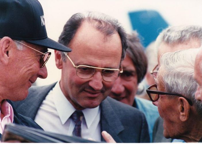 Il comandante Alessandro Ghisleni in una foto tratta dalla pagina Facebook di Hangar Italy