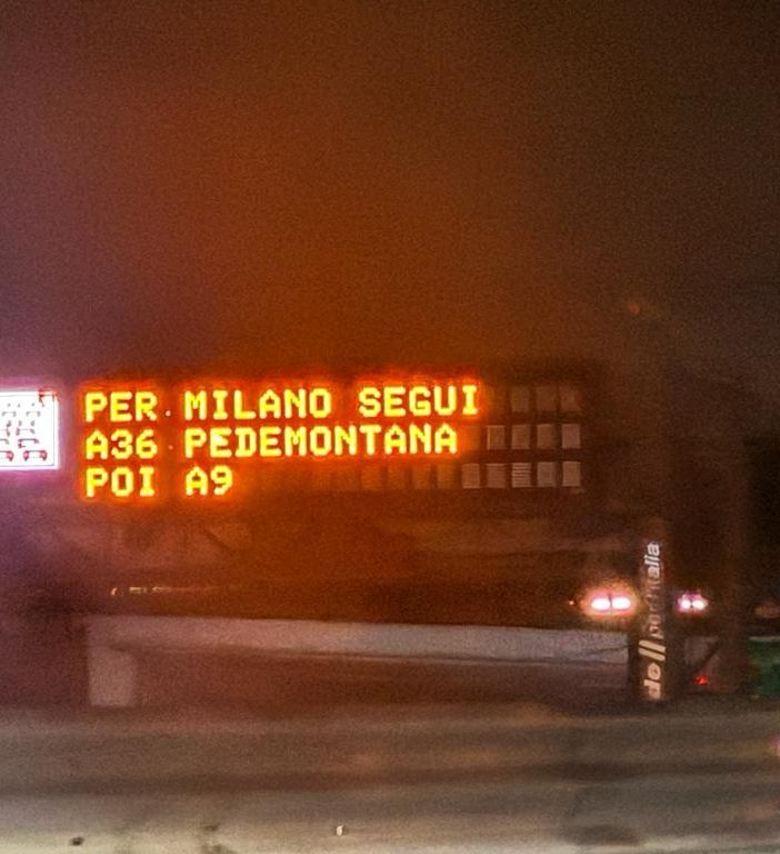 FOTO. Nottata e mattinata d'incidenti sull'Autostrada dei Laghi e sulla Pedemontana: chiuso sulla A8 il tratto tra l'allacciamento con la A36 e Origgio. Otto chilometri di coda da Solbiate Arno