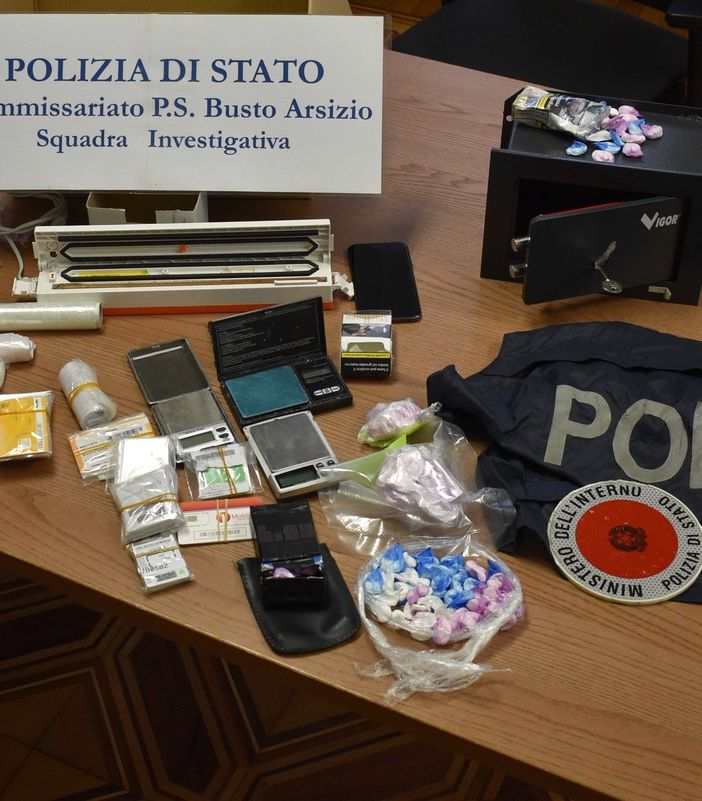 Il materiale sequestrato
