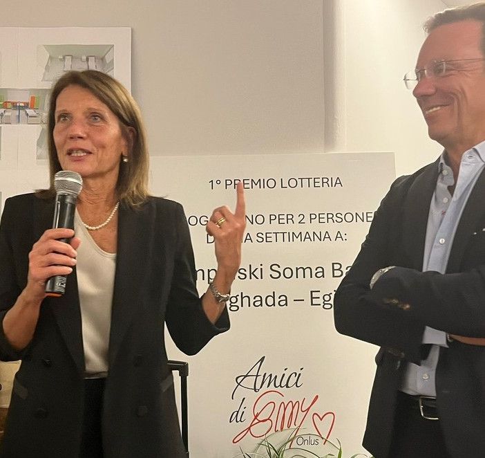 Simonetta Cherubini con Stefano Morosi