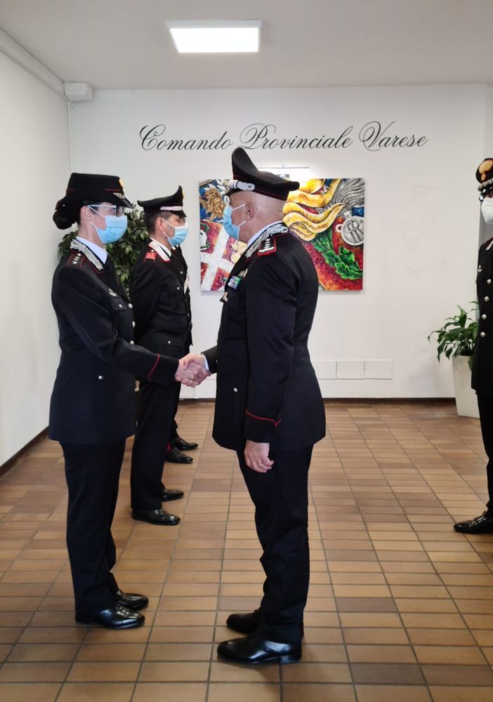 Il generale Micale in visita al comando provinciale dei Carabinieri di Varese