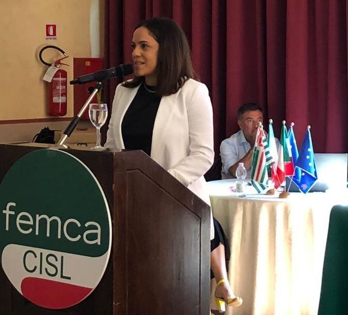 Carlotta Schirripa, segretario generale della Femca Cisl dei Laghi