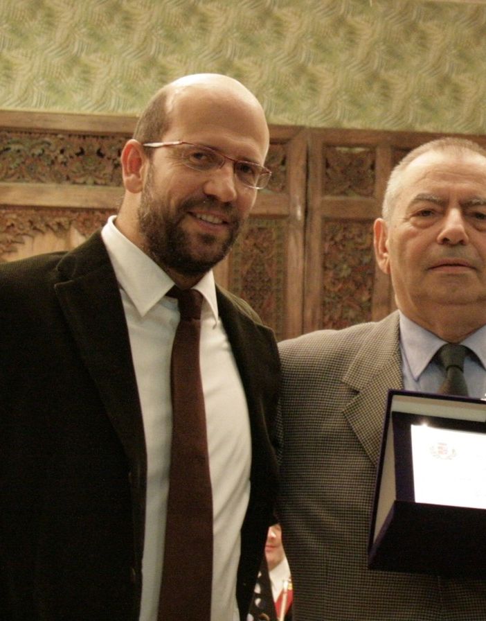Il sindaco Marco Cavallin con il ragionier Gino Soana