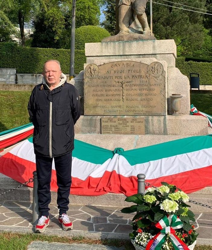 Remigio Maistrello in una foto dalla pagina Facebook del Comune