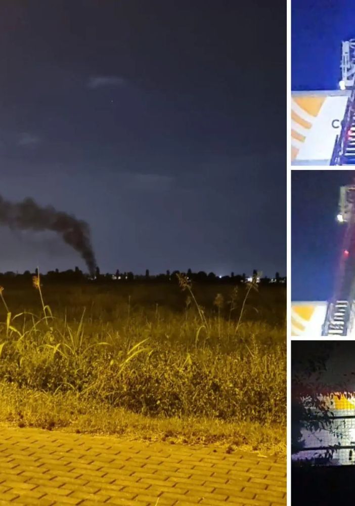 Le immagini dell'incendio di stanotte a Cesate (foto da IlSaronno.it)