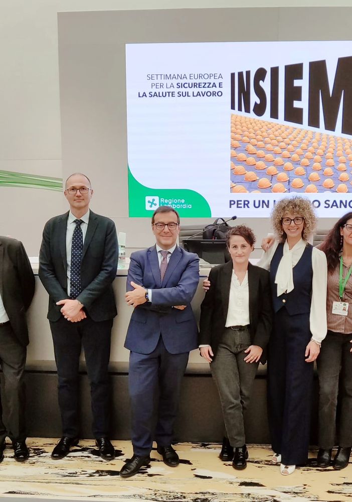 Nella foto i relatori del convegno Sorveglianza Sanitaria Efficace