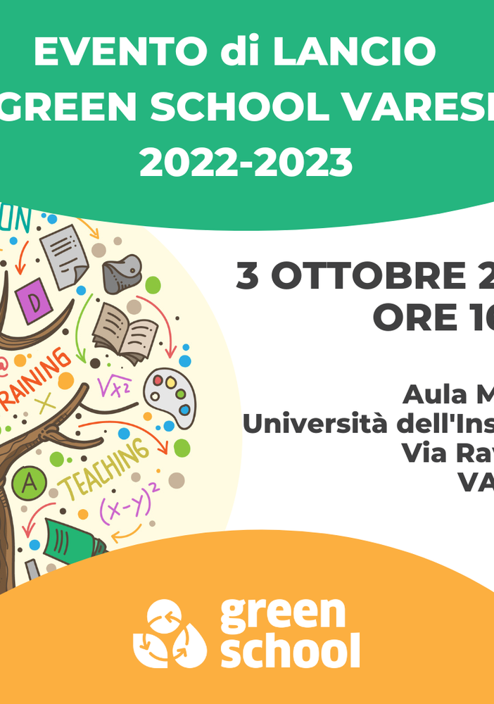 Il programma “Green school” riparte da Varese e avvia il progetto a livello nazionale