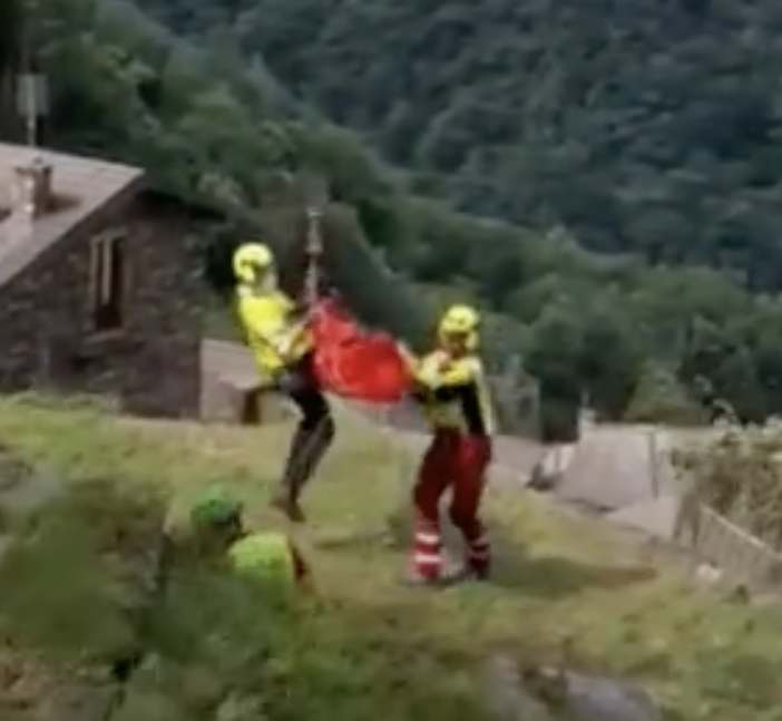Le operazioni di recupero questa mattina a Curiglia con Monteviasco