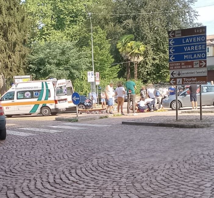 Anziana investita in piazza Risorgimento: paura a Luino