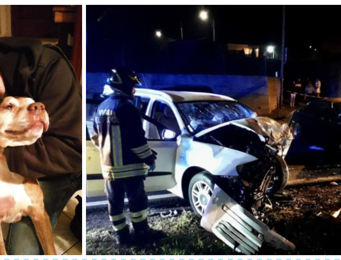 Nicola Della Valle, 47 anni. A destra: la scena dell'incidente