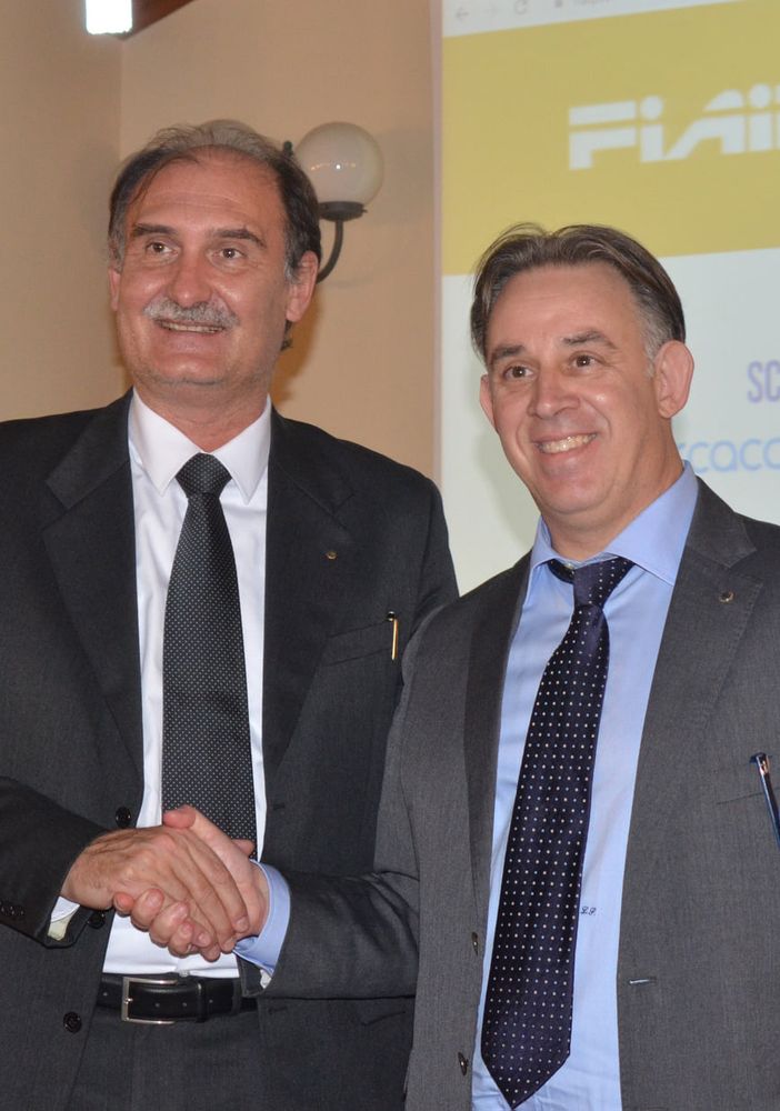 A destra il neopresidente di Fiaip Lombardia Luca Simioni
