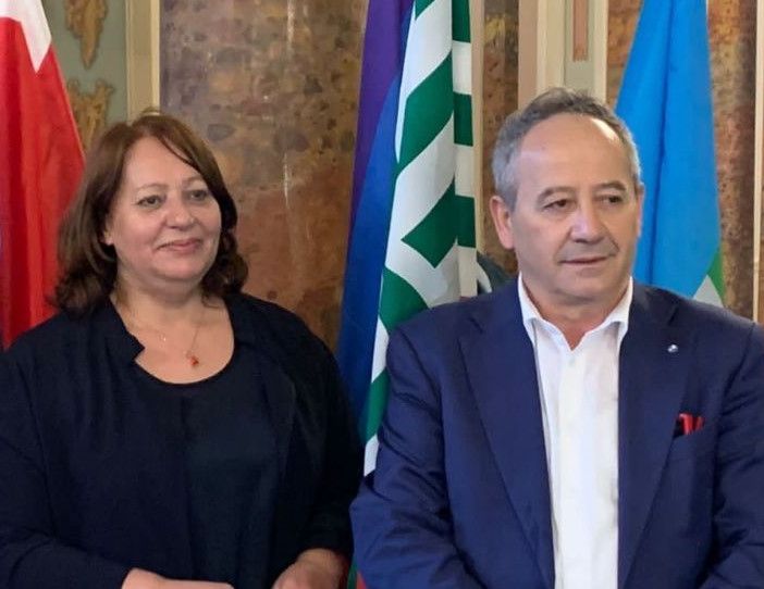 Stefania Filetti e Antonio Massafra, segretari generali di Cgil e Uil della provincia di Varese