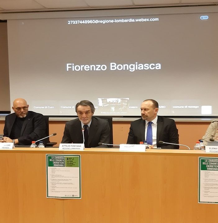 FOTO. Presidente Fontana e assessore Sertori a Utr Varese: «Comunità energetiche rinnovabili opportunità di sviluppo e risparmio»