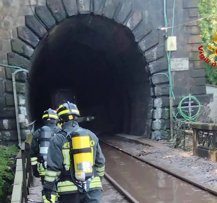 FOTO. Frana sui binari, treno deraglia e blocca la Gallarate-Luino