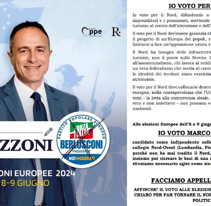 Elezioni Europee, l'appello dei mille per Marco Reguzzoni a difesa del Nord. Tra i firmatari Leoni, Pagliarini, Bonomi e Bastoni
