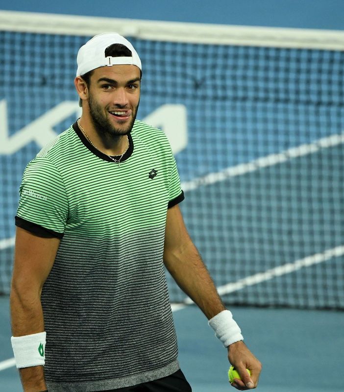 Matteo Berrettini in una foto da Tgcom24