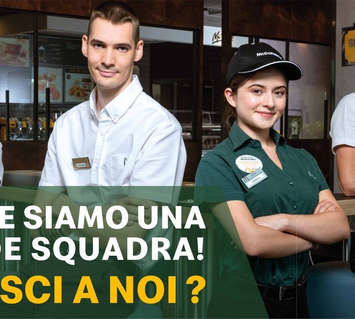 TROVALAVORO - McDonald’s apre le candidature per 100 nuove assunzioni a Varese e Milano
