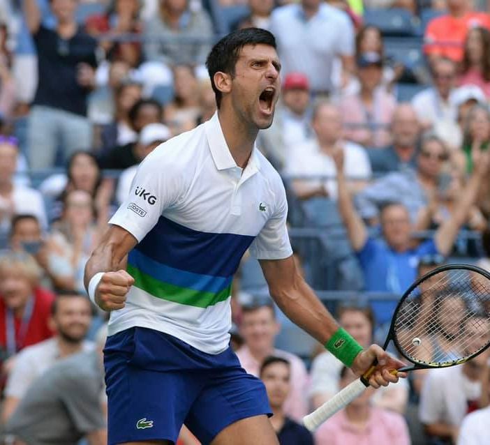 Novak Djokovic in una foto tratta dalla sua pagina Facebook
