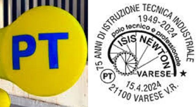 Poste celebra i 75 anni dell'Isis Newton di Varese