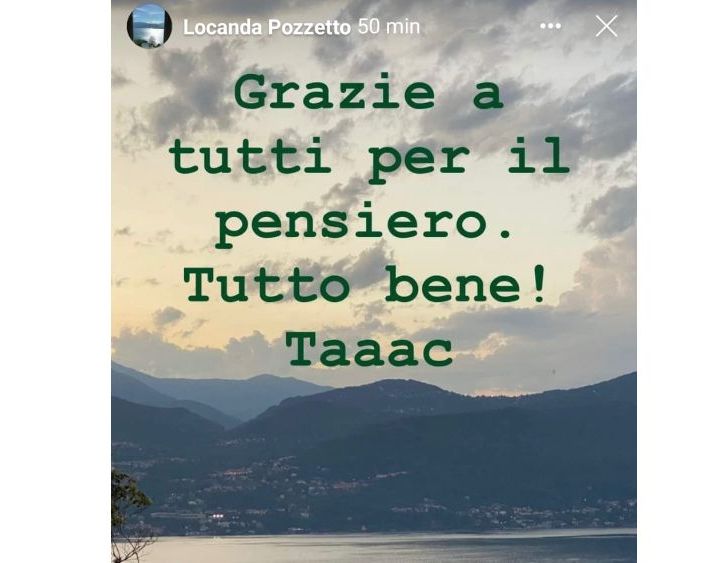 La storia di Instagram pubblicata sulla pagina della Locanda Pozzetto