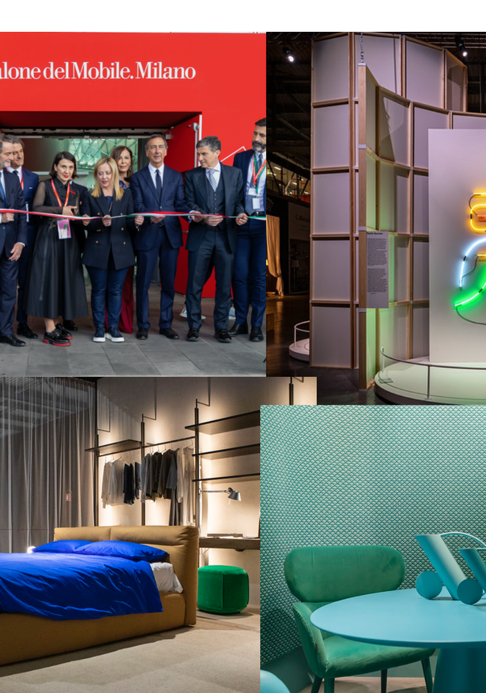 Alcuni momenti del Salone del Mobile ed Euroluce: foto per cortesia del Salone di Luca Fiammenghi, Alessandro Russotti, Andrea Mariani e Ruggero Scardigno
