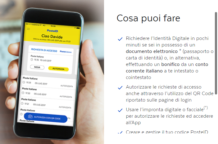 Poste Italiane: si arricchiscono le modalità per ottenere Spid da casa