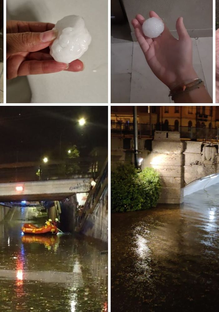 Tempesta di grandine nella notte a Saronno: chicchi da record, sottopassi bloccati, allagate case e danneggiate decine di auto