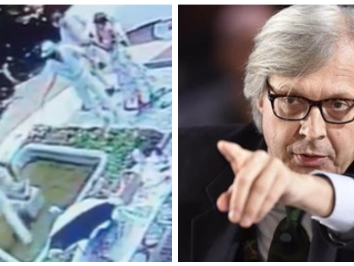 Statua di Butti distrutta a Viggiù, l'ira di Sgarbi: «Quei turisti influencer sono dei cogli... Devono pagare»