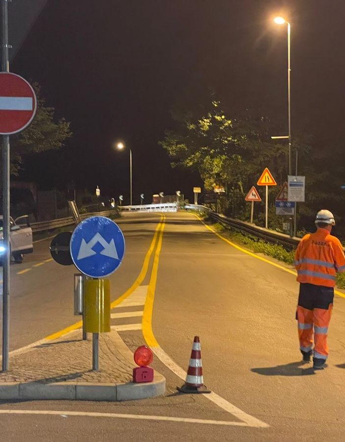 Video e foto della riapertura del ponte di Sesto sono di Marco Limbiati