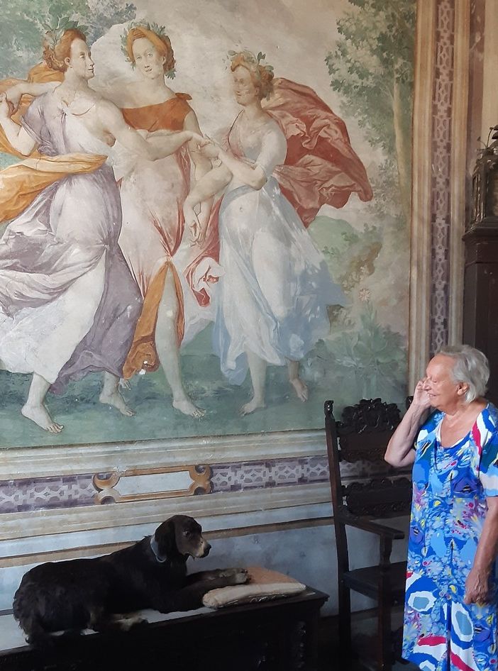 La consegna delle audioguide al Castello di Somma Lombardo